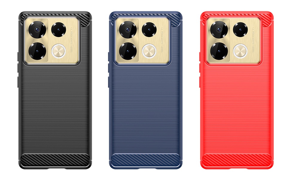 TechGlobe Schutzhülle, geeignet für Transsion Note40 und Infinix Note40Pro+ 5G, gebürstetes, stoßfestes Softcase_voghion.com