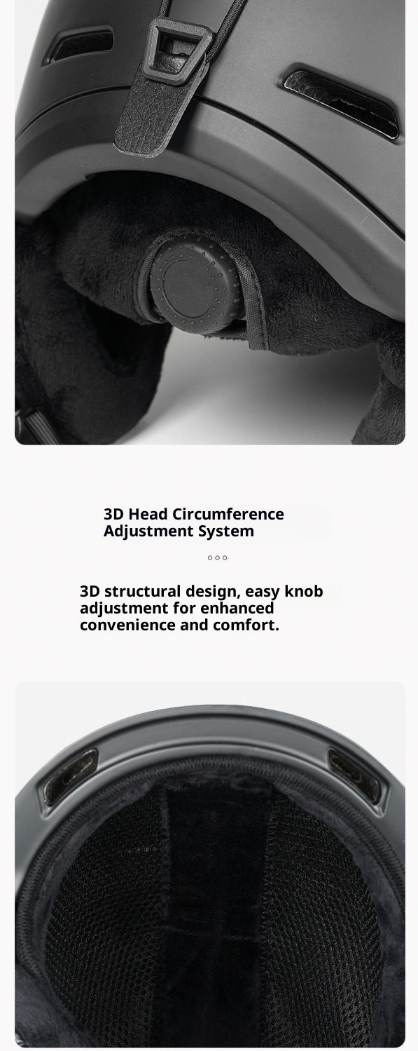 001 New Ski For Men Women, Adult Snow Helmet With Safety Certification, Anti-Collision And Anti-Fall Cap, Professional_voghion.com