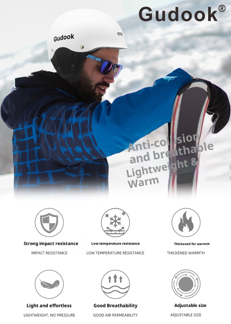 001 Passed European American Testing Certification Single Double Board Ski Helmet Ice Snow Sports Men And Women Adult Youth_voghion.com