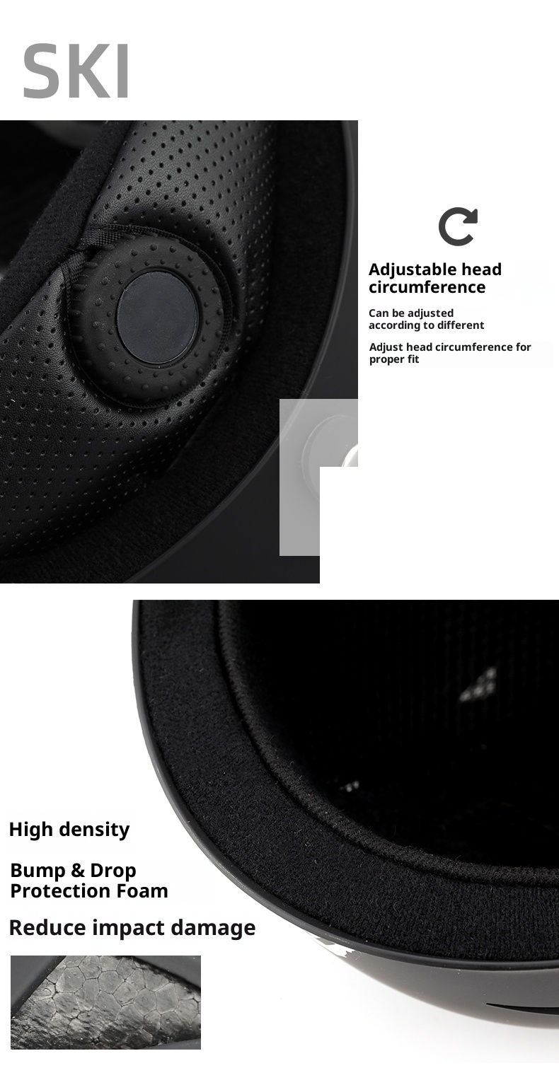 Casco de esquí Alpine Outdoor 001, resistente a impactos, transpirable y con protección para hombres, mujeres y niños._voghion.com