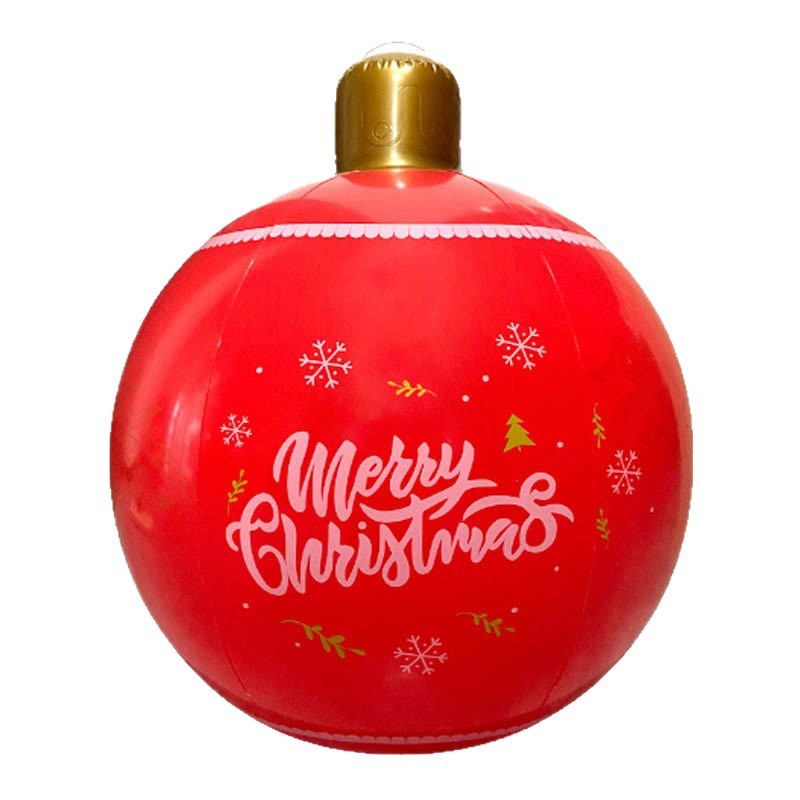 Adornos inflables para patio exterior Lillian: ambiente festivo, colgante, artículos para fiestas navideñas, bola decorativa_voghion.com