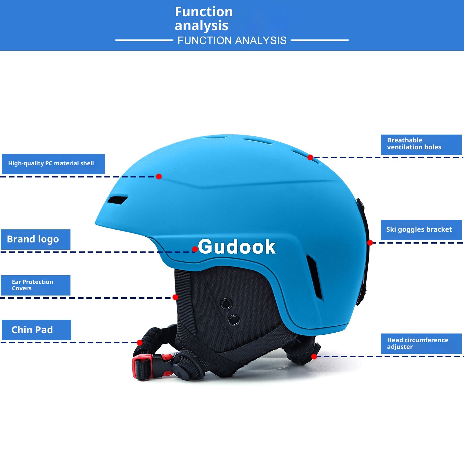 001 Casco da sci e snowboard anti-collisione blu da uomo e da donna, cappello protettivo da esterno_voghion.com