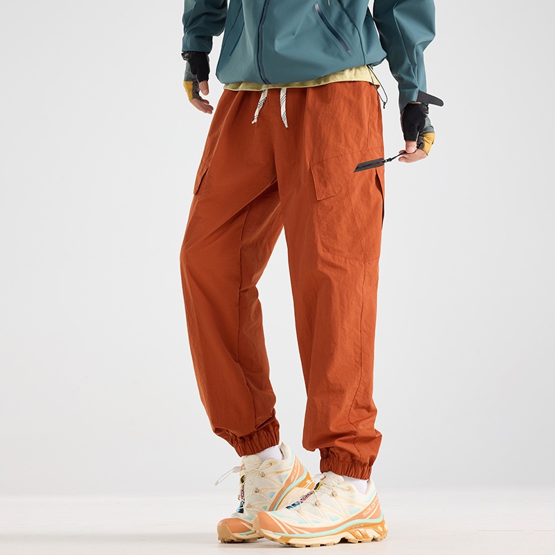 001 Outdoor lichtgewicht sport softshell voor heren en dames, lente en herfst trendy waterbestendige losse cargobroek, wandelen_voghion.com