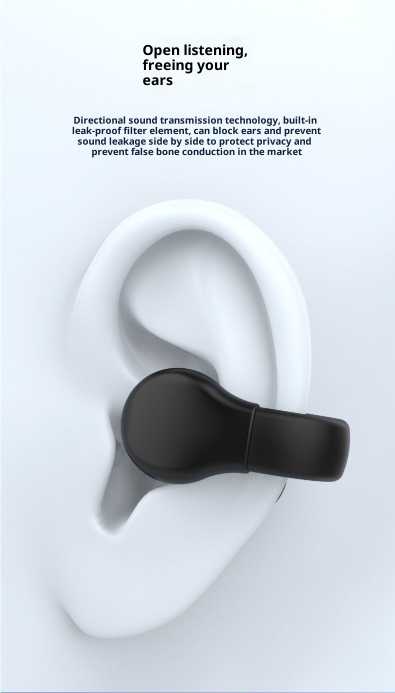3c Cross-Border Hot-Seller In-Ear Bluetooth a conduzione ossea unisex per l'orecchio sinistro e destro, auricolari sportivi wireless nuovi_voghion.com