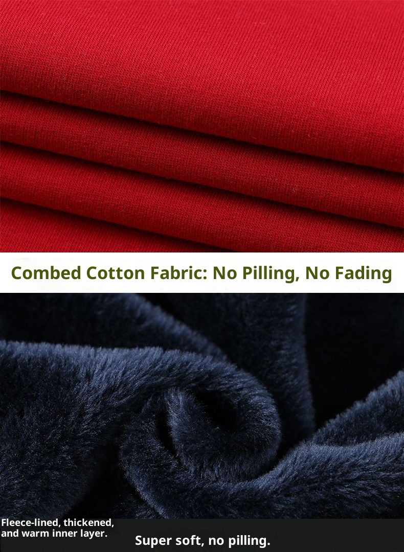 boy Boy New Autumn Winter Plus Size Zipper Hoodie For Men, Fleece-Lined Loose Cardigan, Men's Hooded Sweatshirt Jacket_voghion.com