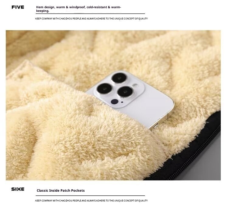 boy Source Manufacturer Plus Size Ultrasonic Lamb Wool Men's Warm Thickened Coat Casual Loose Outerwear Cotton Padded Jacket_voghion.com