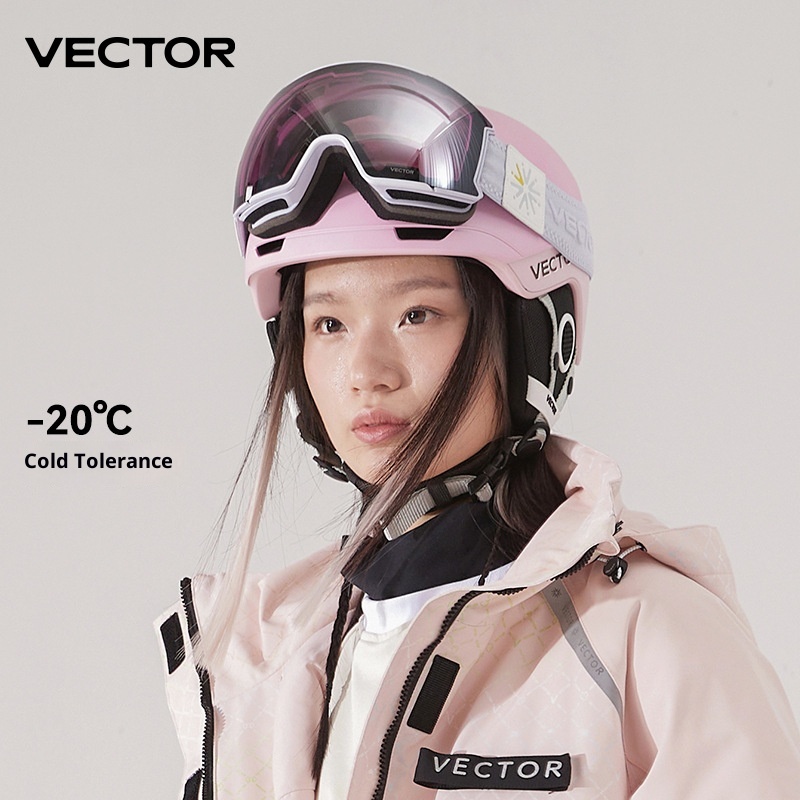 001 VECTOR Ski Anti-Collision Streamlined Split Protection Sports Outdoor Professional Snow Helmet Unisex_voghion.com