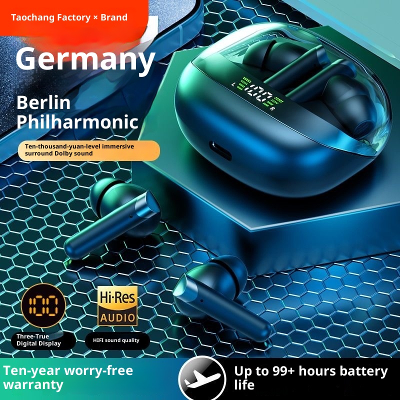 3c Cross-border AI Translation Hot-Selling True Wireless Bluetooth Earbuds Noise Cancelling In-Ear Long Battery Life Large_voghion.com