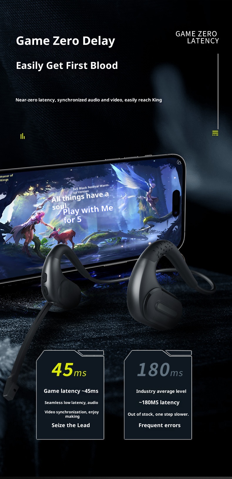 3c G9 Independent Detachable Microphone Arm HD Call Bluetooth Business Headset_voghion.com