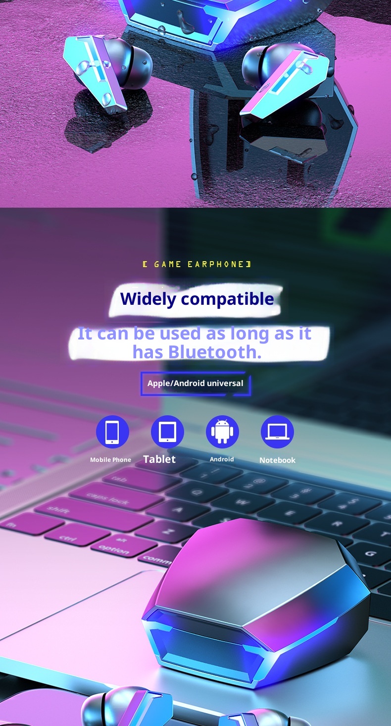 3c Cross-border New Private Model M10TWS Mini Wireless Bluetooth Earphones Noise Cancelling In-ear Gaming Headphones_voghion.com