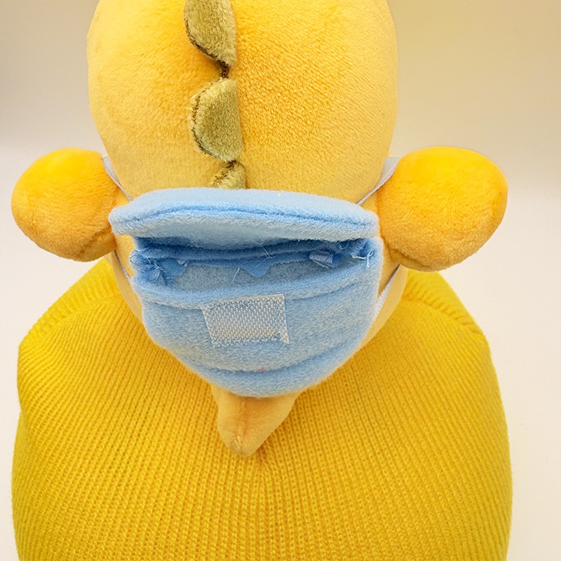 001 Bella Original Ski Cover Cartoon Kinder-Motorradhelm-Dekoration Gelber Milchdrache Rucksackstil_voghion.com