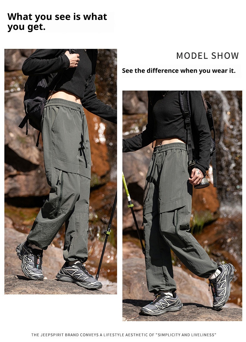 001 Purple Softshell For Women 2025 New Spring And Autumn Outdoor Windproof Hiking Petite Paratrooper Sports Cargo Pants_voghion.com