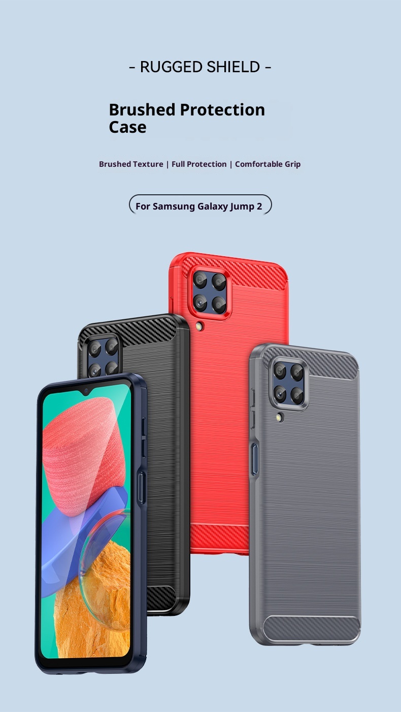 TechGlobe - Funda protectora suave cepillada de cobertura completa para Galaxy Jump2 y Samsung M53_voghion.com