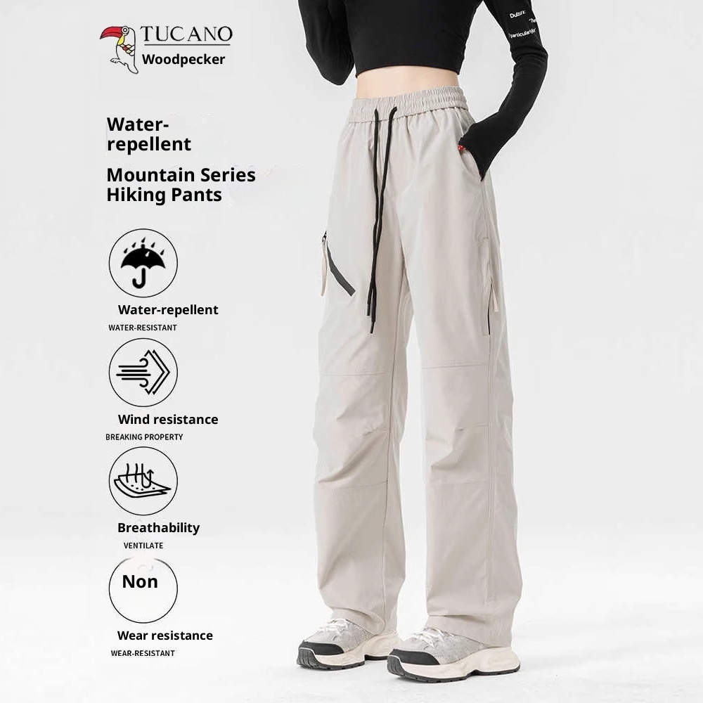 001 Woodpecker Outdoor Softshell Damskie Wiosna Lato Nowe Proste Cargo Wiatroszczelne Wodoodporne Plus Size Spodnie Casualowe Męskie_voghion.com
