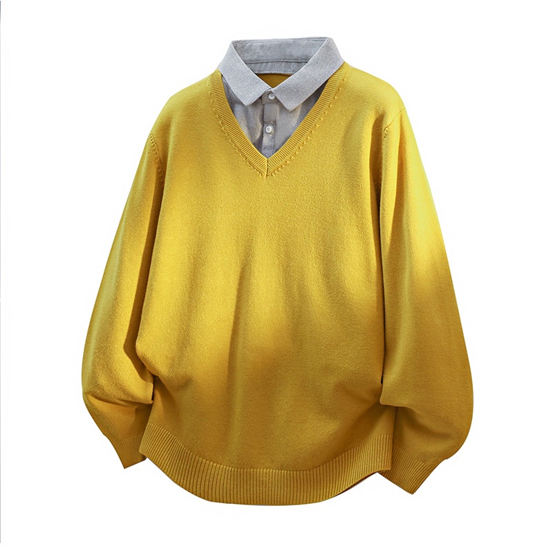 ragazzo Ragazzo Ragazzo Commercio Estero Transfrontaliero Dropshipping Trdy Nuovo 2025 Autunno Camicia Colletto Due Pezzi Maglione Pullover Per_voghion.com