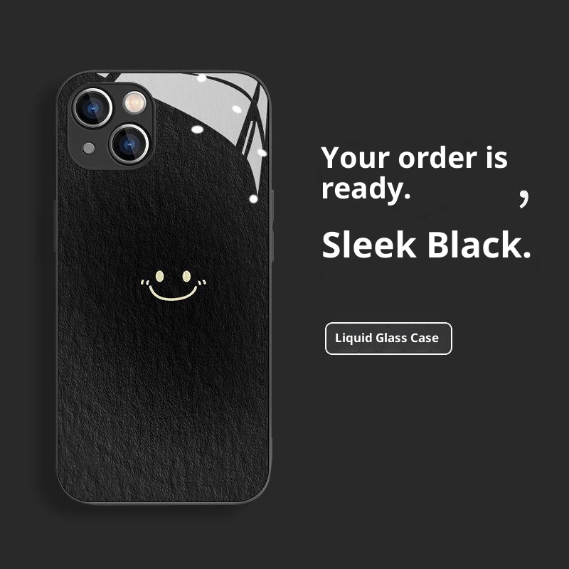 TechGlobe Oil Painting Smiley Face Compatible With 16 Phone Case IPhone 14 Pro Max Full Coverage 8 Plus/7 Glass XR 11/12_voghion.com