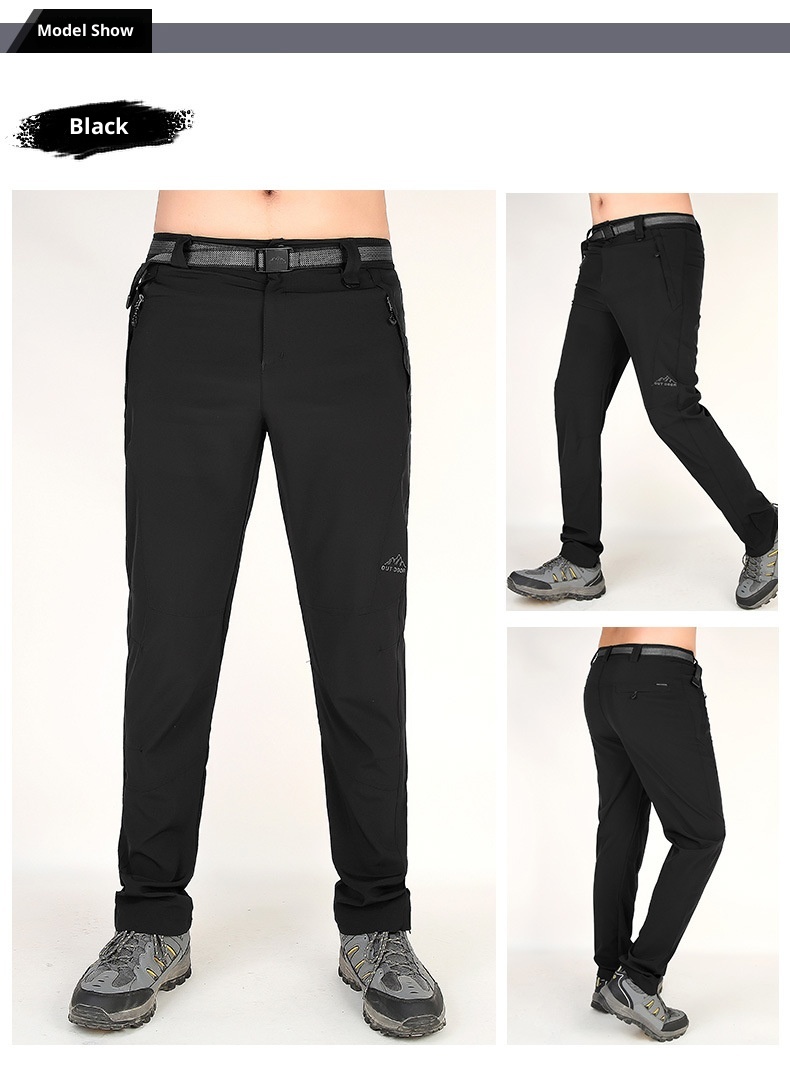 001 Summer Outdoor Men's Quick-Dry Lightweight Breathable Hiking Factory Direct Cross-Border Waterproof Multi-Pocket Pants_voghion.com