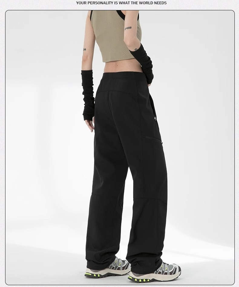 001 Calças de Trabalho Casuais Femininas Woodpecker Workwear, Novas para o Verão, Resistentes ao Vento e Impermeáveis, para Caminhadas, para Homens de Baixa Estatura_voghion.com