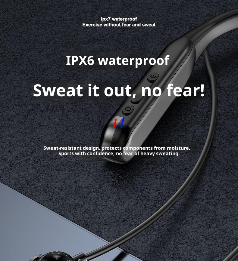 3c Long Battery Life Large Capacity Bluetooth Earphones Wireless Neckband Sports Waterproof New Running Dedicated_voghion.com