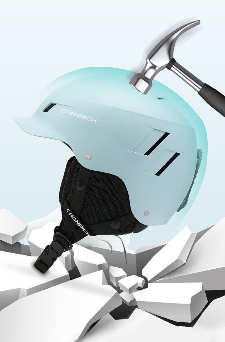 001 Leichter, warmer und winddichter Unisex-Skihelm für Erwachsene, geeignet für Outdoor-Aktivitäten wie Radfahren, Motorradfahren und mehr. Geeignet für E-Bikes und Motorräder._voghion.com