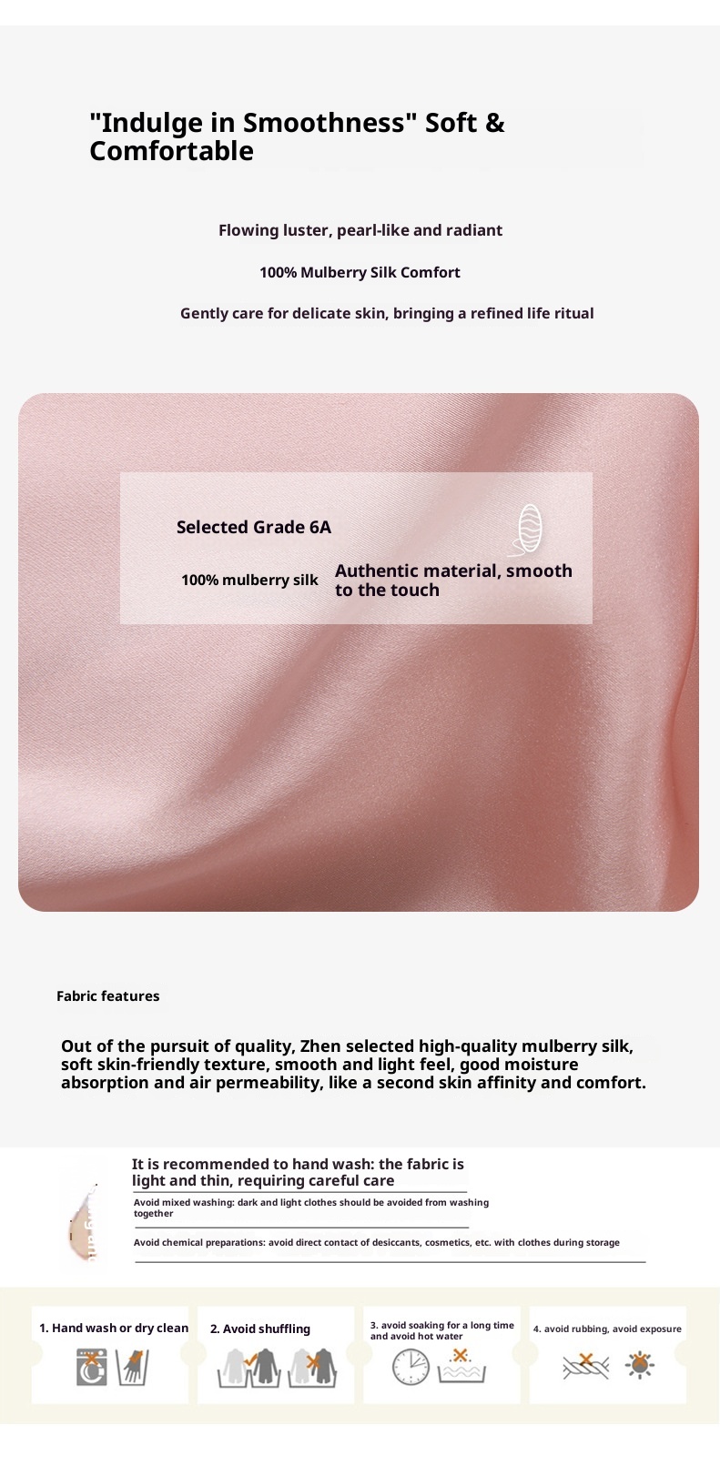 ChicShe European And American Plus Size Pajamas For Women Summer New Sleeve Long Pants 100% Mulberry Silk Thin Homewear Set_voghion.com