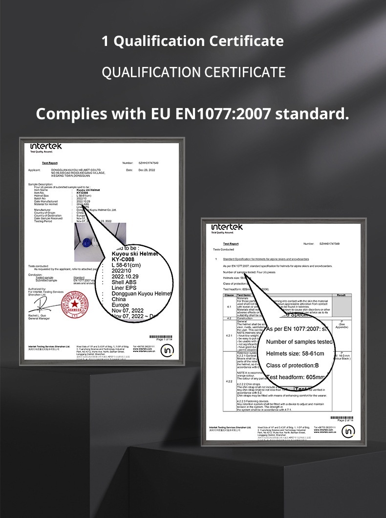 001 Passed European American Testing Certification Single Double Board Ski Helmet Ice Snow Sports Men And Women Adult Youth_voghion.com