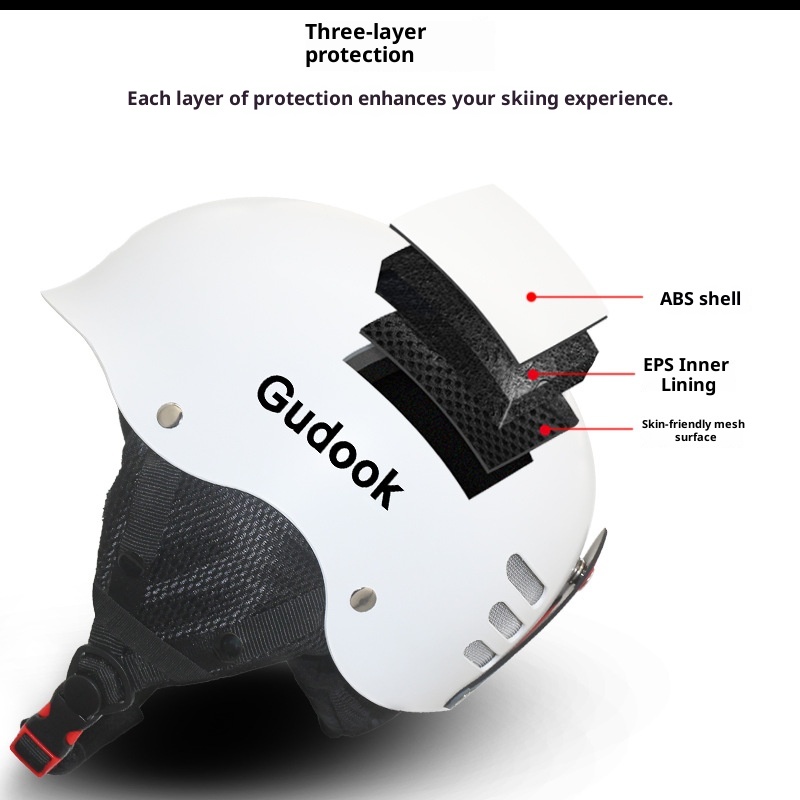 001 Passed European American Testing Certification Single Double Board Ski Helmet Ice Snow Sports Men And Women Adult Youth_voghion.com