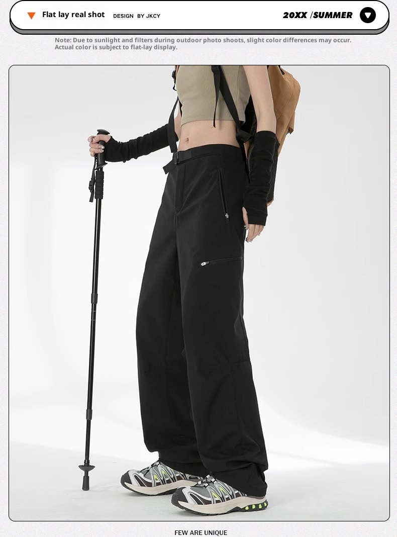 001 Calças de Trabalho Casuais Femininas Woodpecker Workwear, Novas para o Verão, Resistentes ao Vento e Impermeáveis, para Caminhadas, para Homens de Baixa Estatura_voghion.com