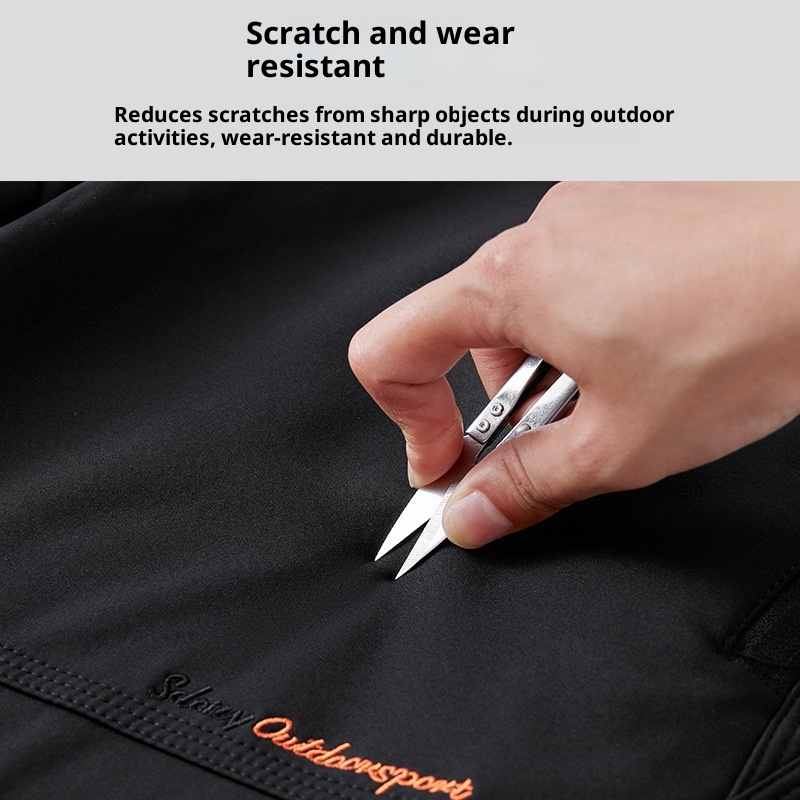 001 Outdoor Elastic Wait Soft Shell Wanderjacke für Damen und Herren, fleecegefüttert, winddicht, wasserdicht, warm, atmungsaktiv, lässig_voghion.com