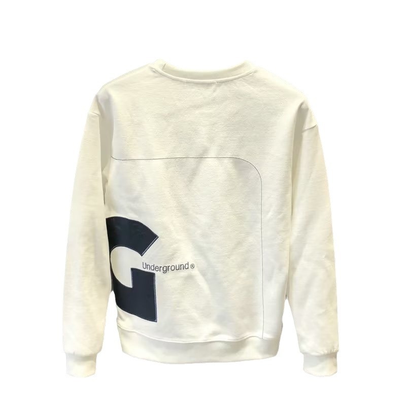 boy Autumn Winter New Fleece Lined Cotton Sweatshirt Men's Slim Fit Round Neck Long Sleeve High-end Letter Pullover_voghion.com