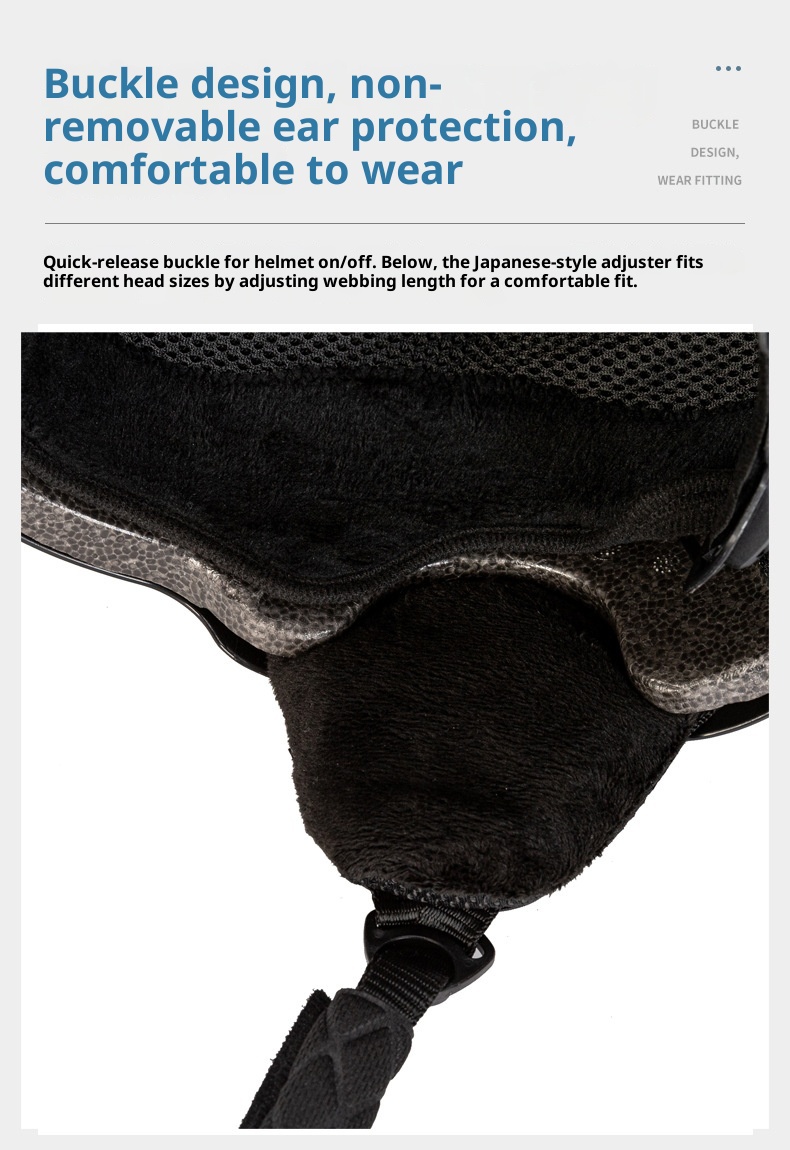 001 Professioneller Jugend-Longboard-Einzel- und Doppelboard-Helm für Erwachsene, Ski-Outdoor-Sportarten, Gehörschutz, warmer Helm_voghion.com