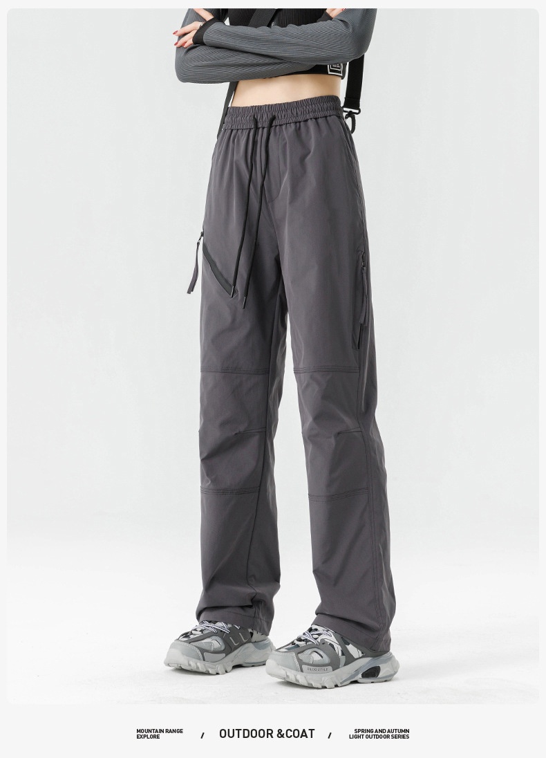 001 Woodpecker Outdoor Softshell Damskie Wiosna Lato Nowe Proste Cargo Wiatroszczelne Wodoodporne Plus Size Spodnie Casualowe Męskie_voghion.com