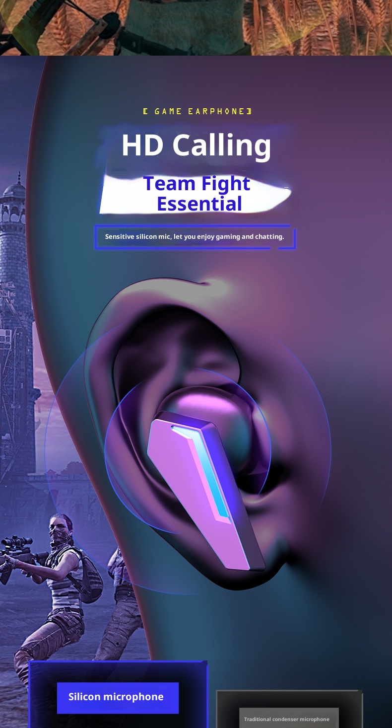 3c Cross-border New Private Model M10TWS Mini Wireless Bluetooth Earphones Noise Cancelling In-ear Gaming Headphones_voghion.com