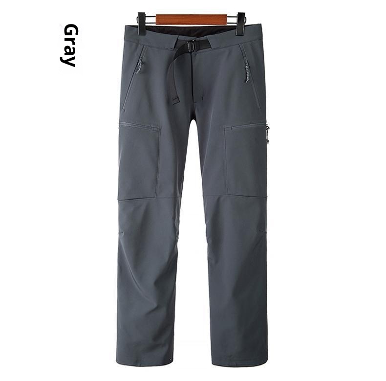 001 Outdoor Sports Zimowe wiatroszczelne, wodoodporne, laminowane, ciepłe, miękkie spodnie trekkingowe z polaru_voghion.com