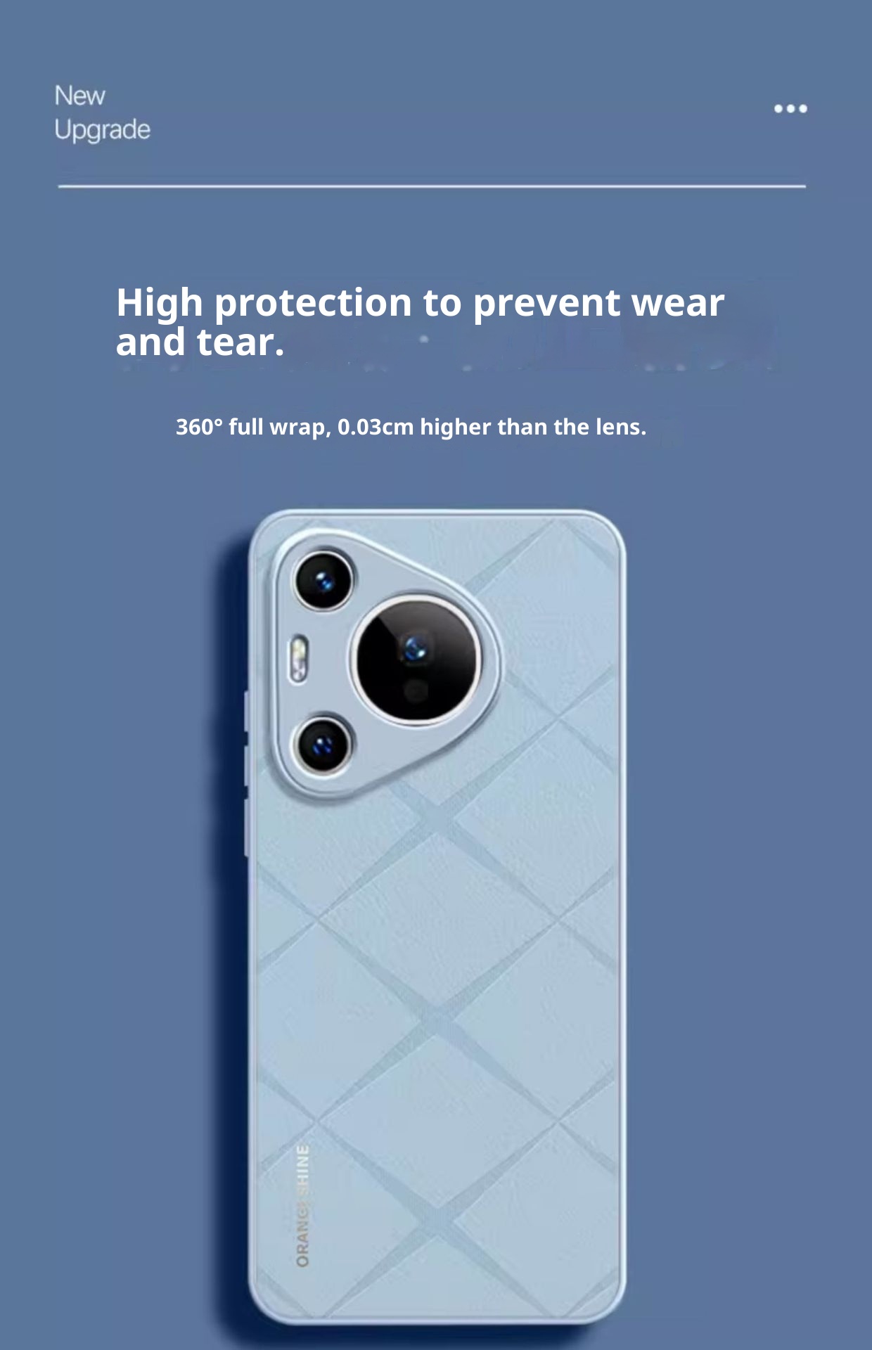 TechGlobe Compatible With Huawei Pura70 Phone Case Pura70pro New Plain Leather Protective Cover P70ultra Full Coverage 60/50_voghion.com