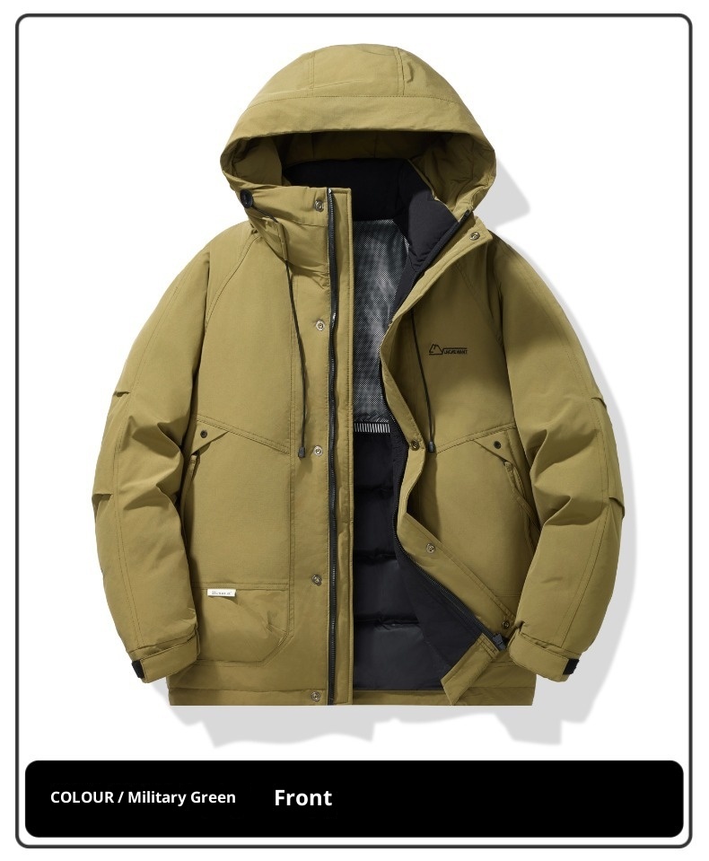 boy Cross-Border Winter Down Jacket Hooded Casual Versatile Fashion Workwear Men's Plus Size Windproof Warm Coat Men_voghion.com