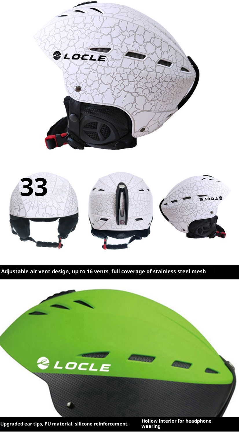 001 Neuer professioneller Ski- und Snowboardhelm für Erwachsene, Kinder und Jugendliche: Schutzausrüstung, warmer integrierter Schneehelm_voghion.com