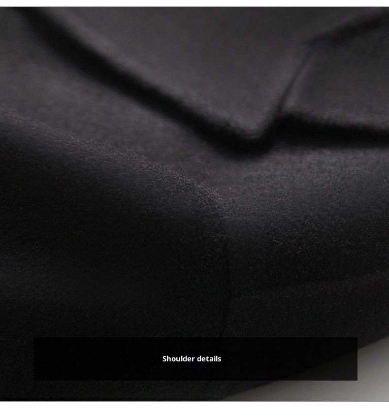 Jongen Lente Verdikte Dubbelzijdige Wol Voor Heren, Lange Overknee High-End Casual Britse Stijl Heren Wollen Jas_voghion.com