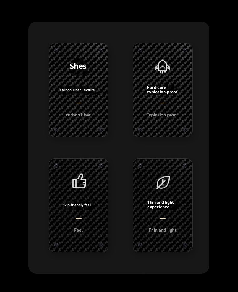 TechGlobe Suitable For 15 Pro Max Phone Carbon Fiber Color-Block PC Hard Case IPhone 14 Ultra-Thin Edgeless Protective Cover_voghion.com