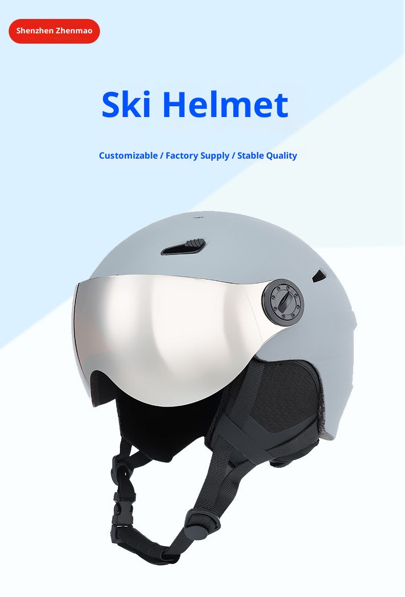 001 Ski Goggles Integrated Snow Helmet Unisex Outdoor Single And Double Board Anti-Collision Breathable 2024 New Anti-Fog_voghion.com