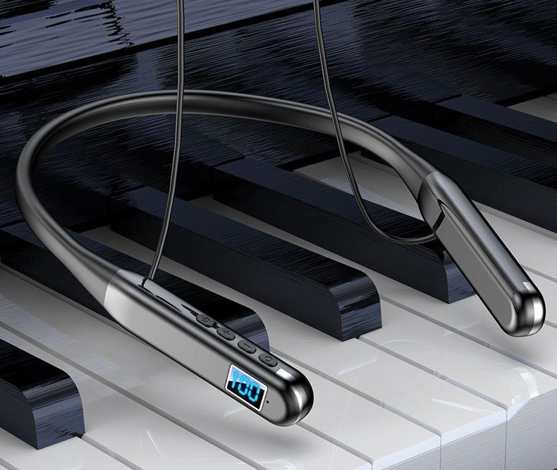 3c Long Battery Life Large Capacity Bluetooth Earphones Wireless Neckband Sports Waterproof New Running Dedicated_voghion.com