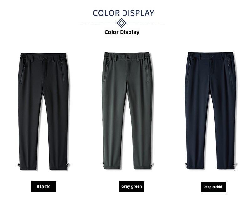 001 Softshell Pants For Men And Women, Outdoor Waterproof Windproof Fleece Lined Thickened Autumn Winter Long Soft Shell_voghion.com