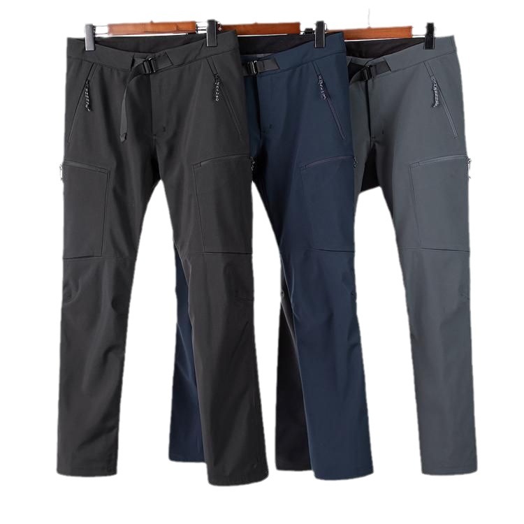 001 Outdoor Sports Zimowe wiatroszczelne, wodoodporne, laminowane, ciepłe, miękkie spodnie trekkingowe z polaru_voghion.com