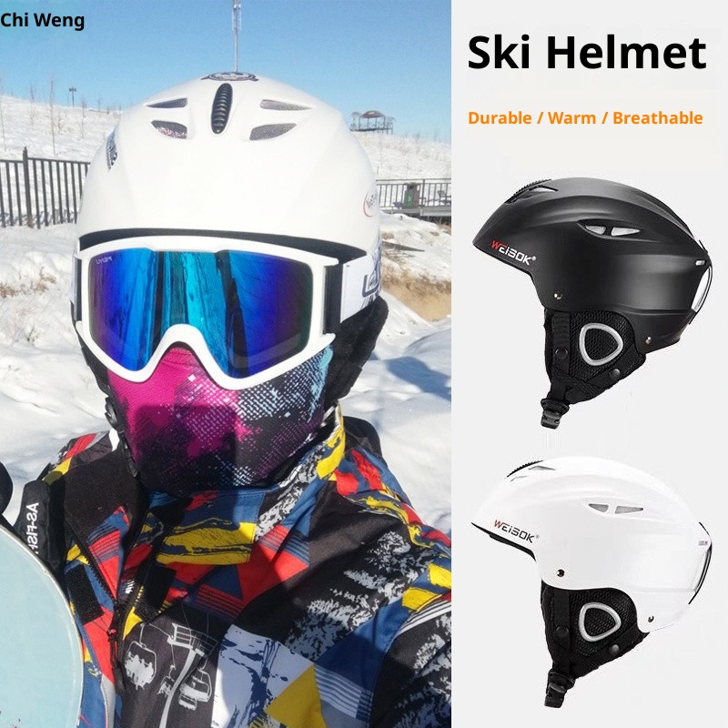 001 Professionelle Skiausrüstung für Damen und Herren, integrierter Skihelm für Erwachsene und Kinder, inklusive Snowboard und Skibrille_voghion.com