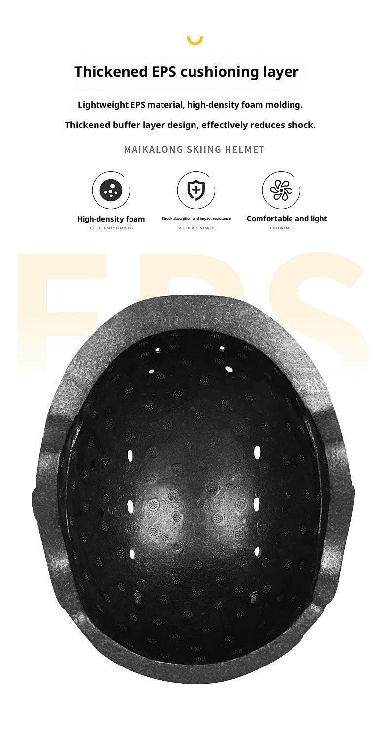 001 Professional Ski Helmet Hat Snow Goggles Integrated For Men Women Adults And Children Full Set Safety Gear_voghion.com