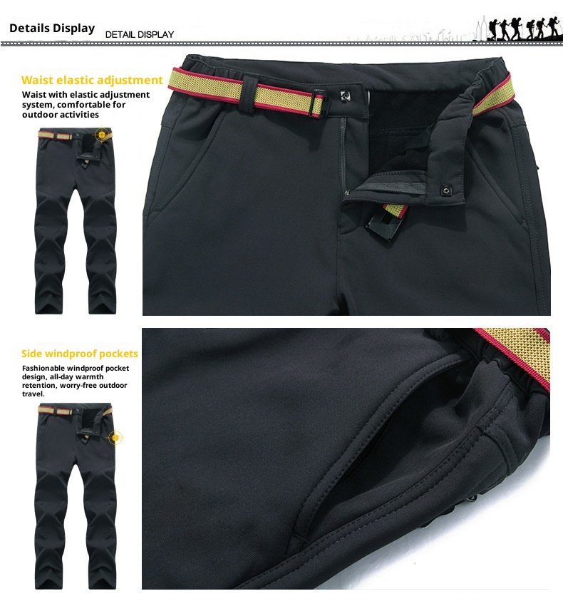 001 Hersteller Softshell-Wanderjacke für Damen und Herren, Herbst und Winter, fleecegefüttert, dick, warm, wasserdicht_voghion.com