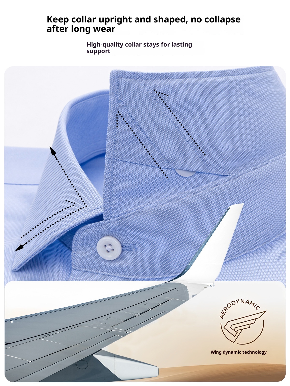 ForMen DP Bügelfreies, leichtes und hochwertiges Business-Casual-Hemd aus Maulbeerseide mit blauen Streifen, 200 Fäden pro Zoll._voghion.com