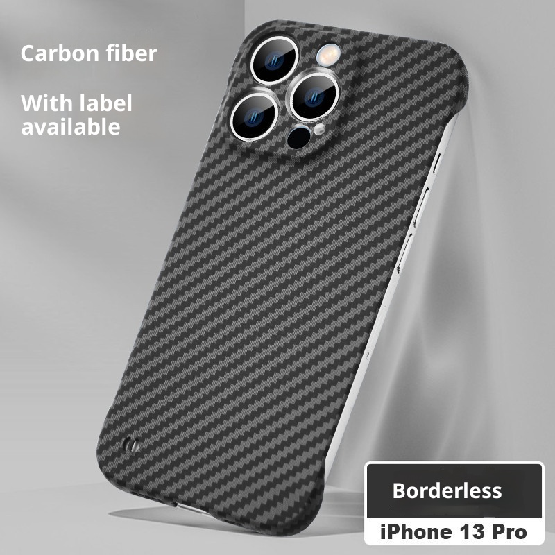 TechGlobe Suitable For 15 Pro Max Phone Carbon Fiber Color-Block PC Hard Case IPhone 14 Ultra-Thin Edgeless Protective Cover_voghion.com