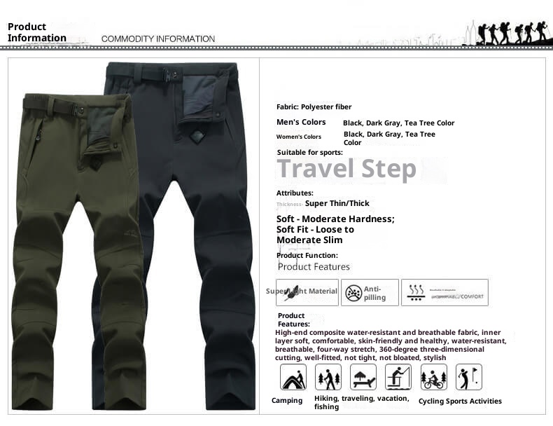 001 Herbst Winter Outdoor Softshell Fleece gefüttert Warm Verdickt Lässig Winddicht Atmungsaktiv Jacke Herren Radhose_voghion.com