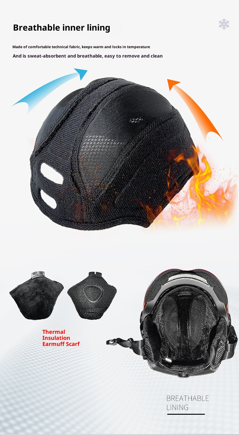 001 Moon Cross-Border E-Commerce Sicherheit mit Skibrille, einteiliger, geformter Unisex-Skihelm_voghion.com